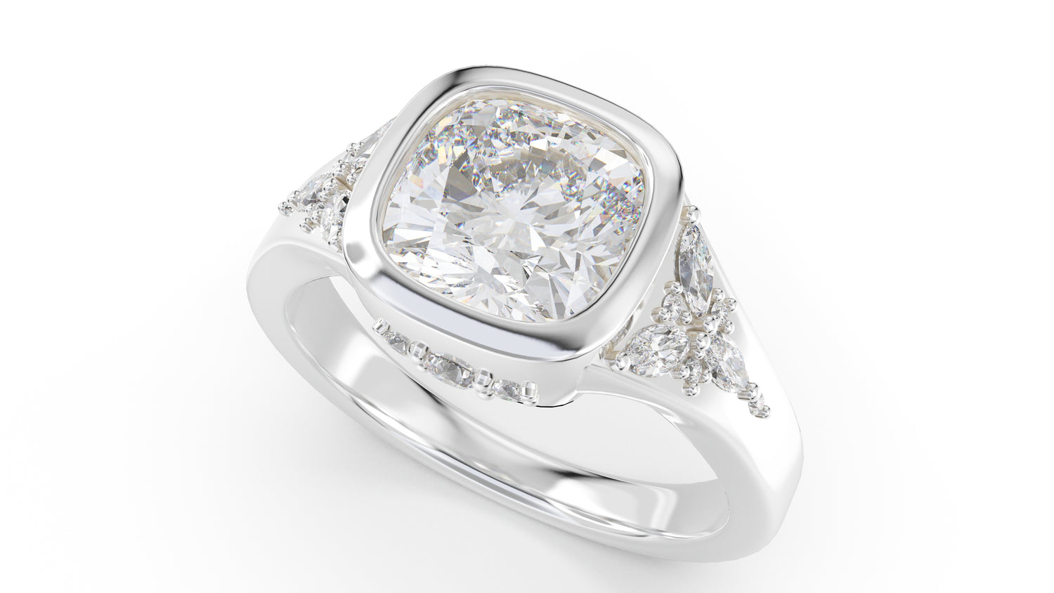 The Daylight Ring | Cushion | Setting Only - Lavender Creek Gems 