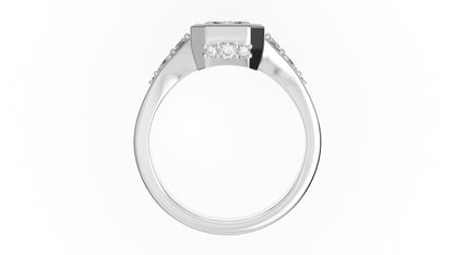 The Daylight Ring | Emerald Cut | Setting Only - Lavender Creek Gems 