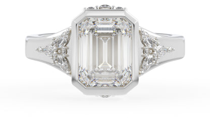 The Daylight Ring | Emerald Cut | Setting Only - Lavender Creek Gems 