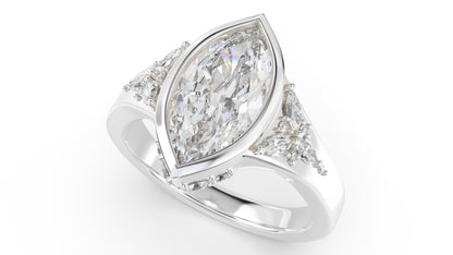 The Daylight Ring | Marquise | Setting Only - Lavender Creek Gems 