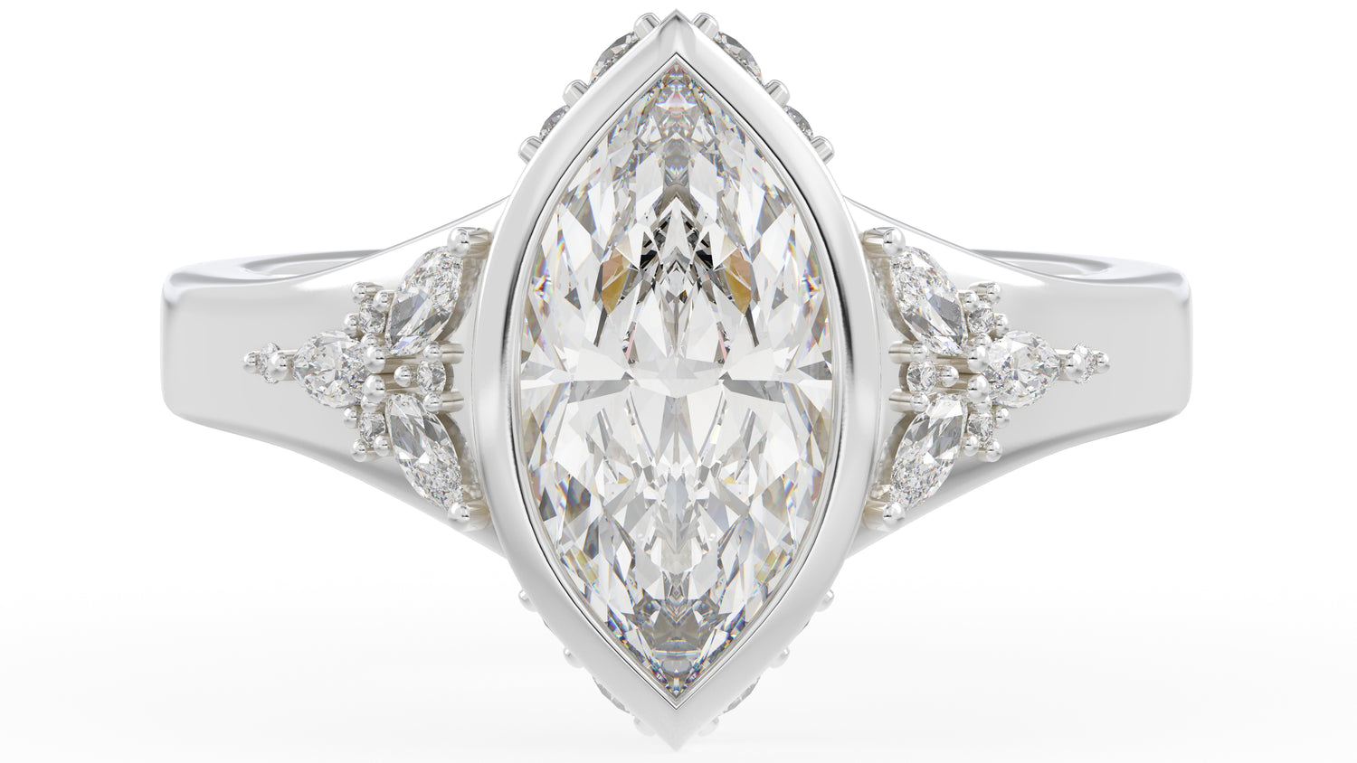 The Daylight Ring | Marquise | Setting Only - Lavender Creek Gems 