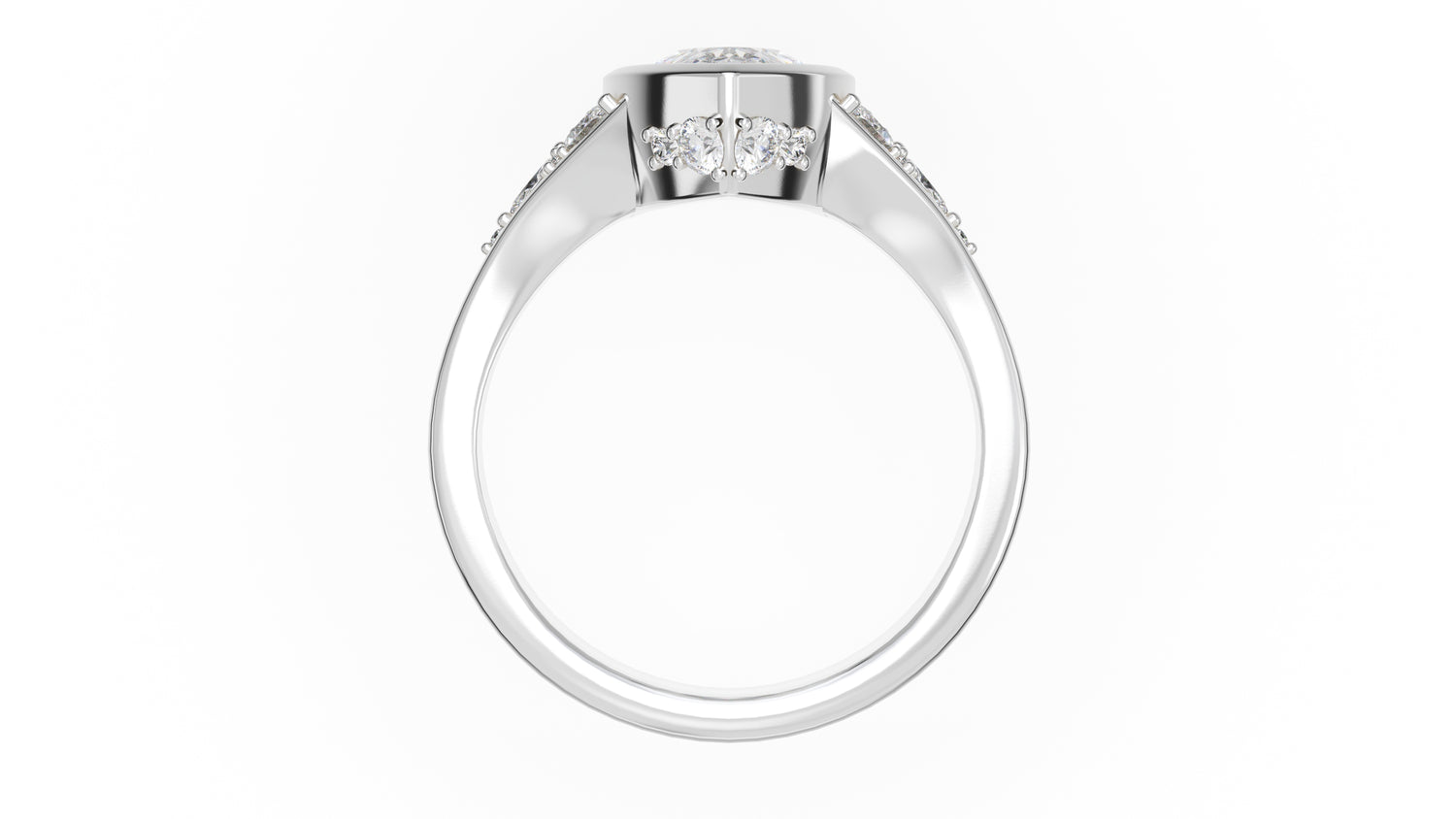 The Daylight Ring | Pear | Setting Only - Lavender Creek Gems 