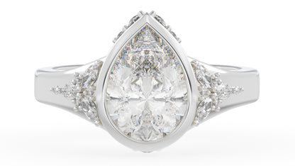 The Daylight Ring | Pear | Setting Only - Lavender Creek Gems 