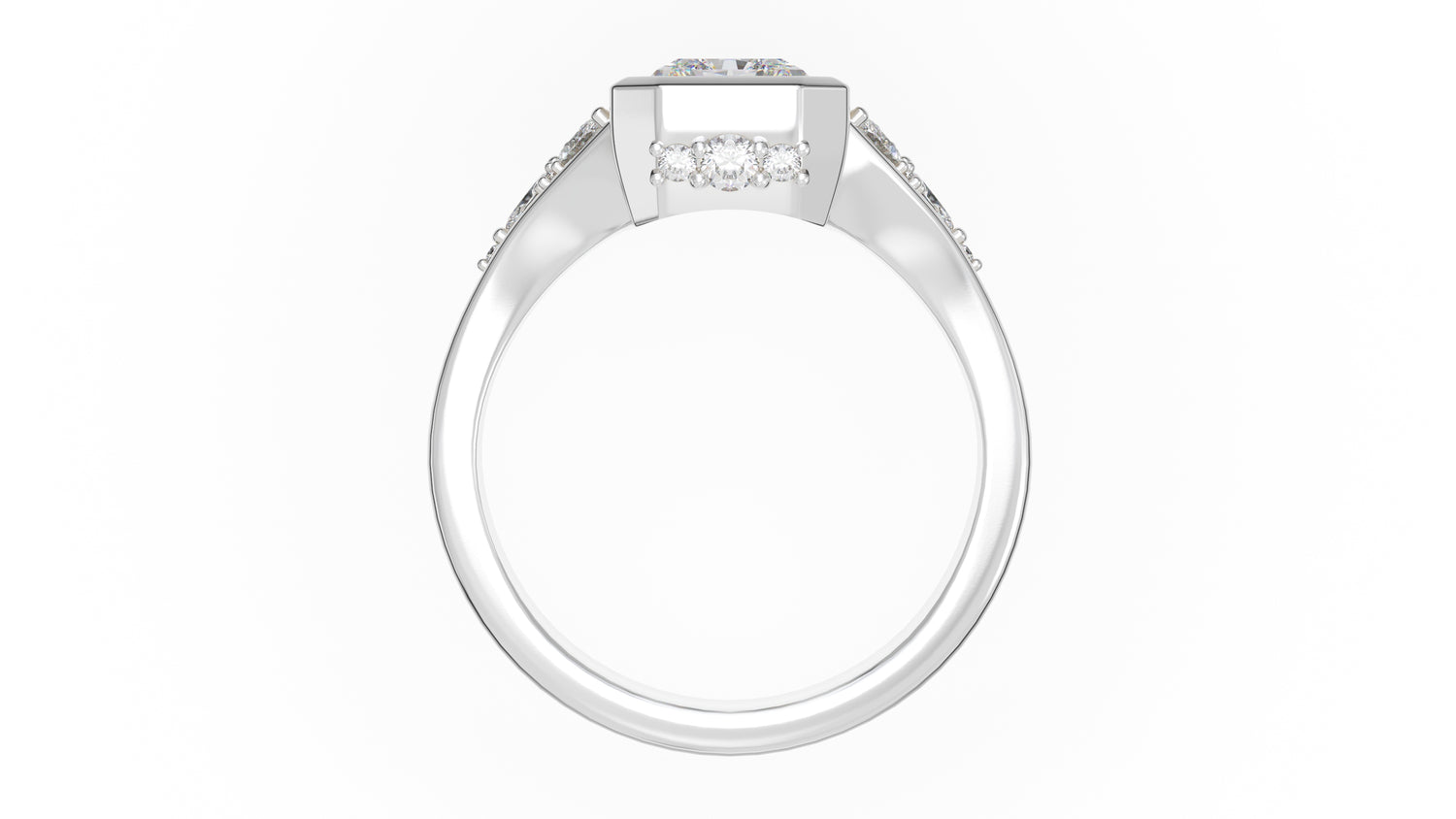 The Daylight Ring | Radiant | Setting Only - Lavender Creek Gems 