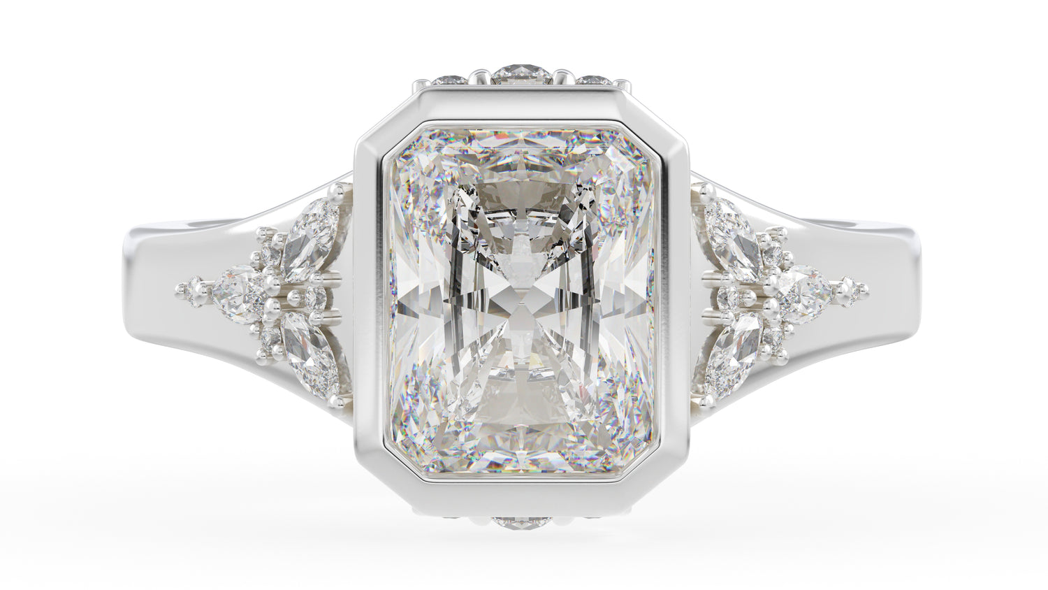 The Daylight Ring | Radiant | Setting Only - Lavender Creek Gems 