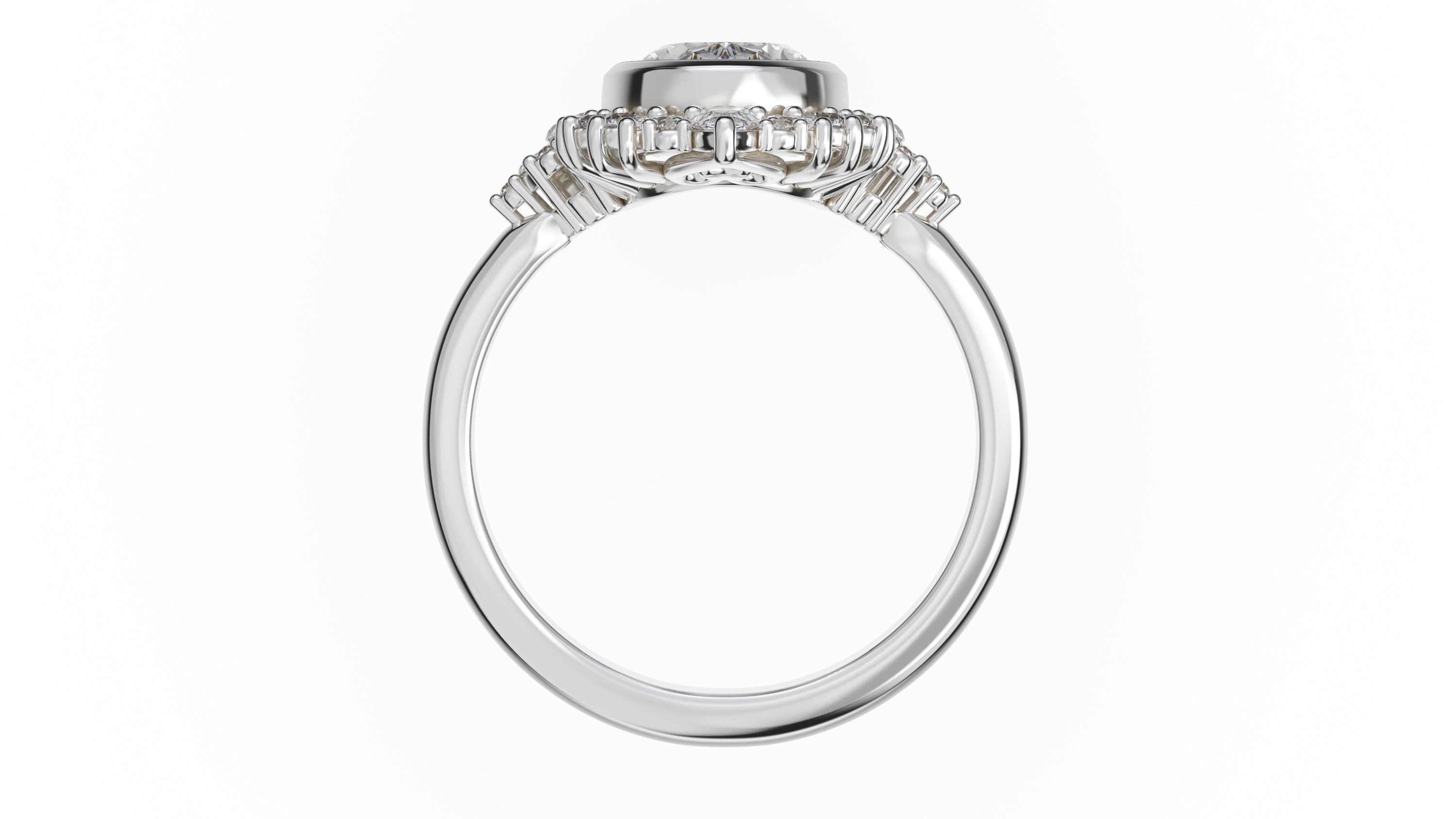 The Ethereal Ring | Oval | Setting Only - Lavender Creek Gems 