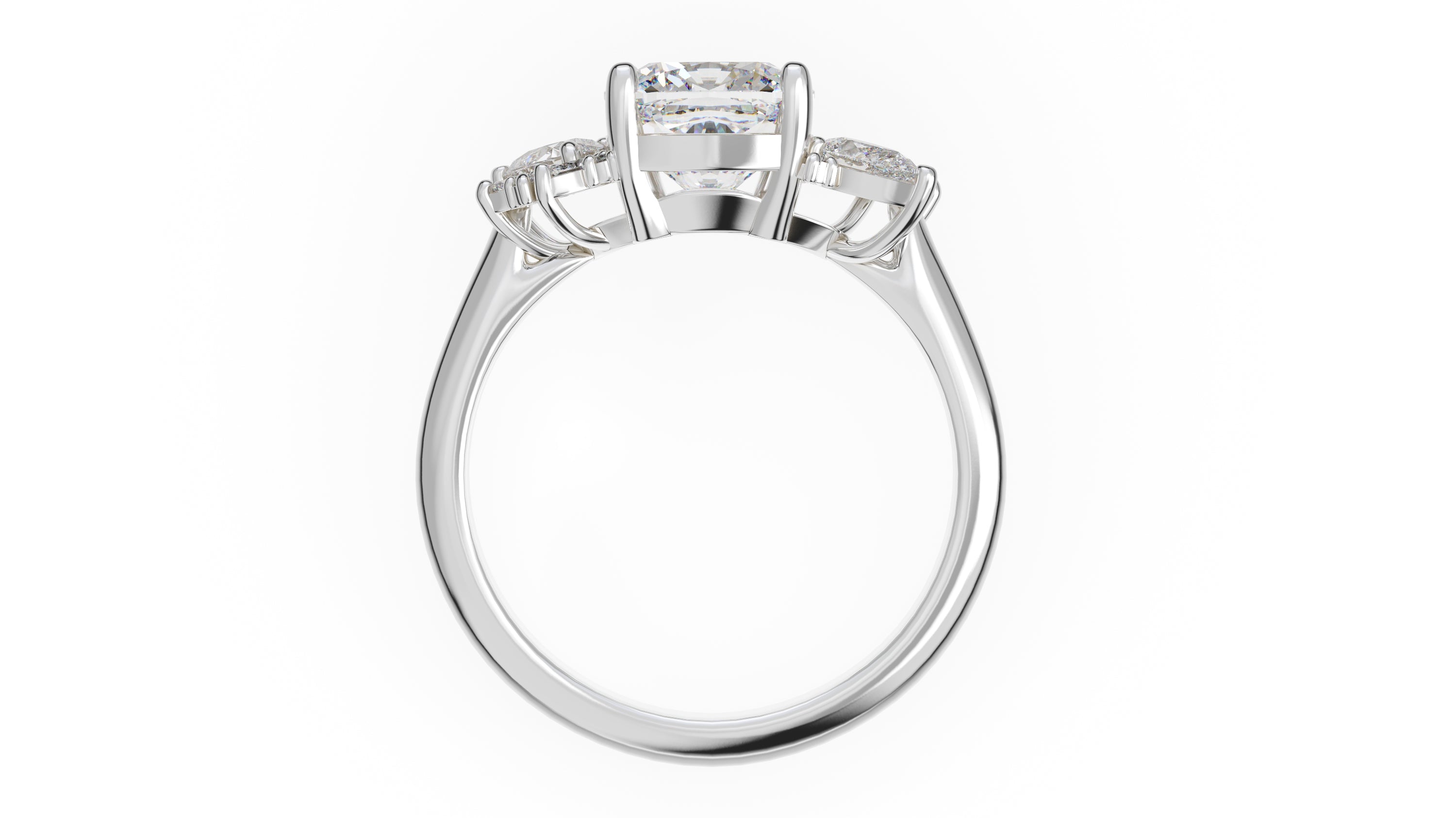 The Fleur Ring | Cushion | Setting Only - Lavender Creek Gems 