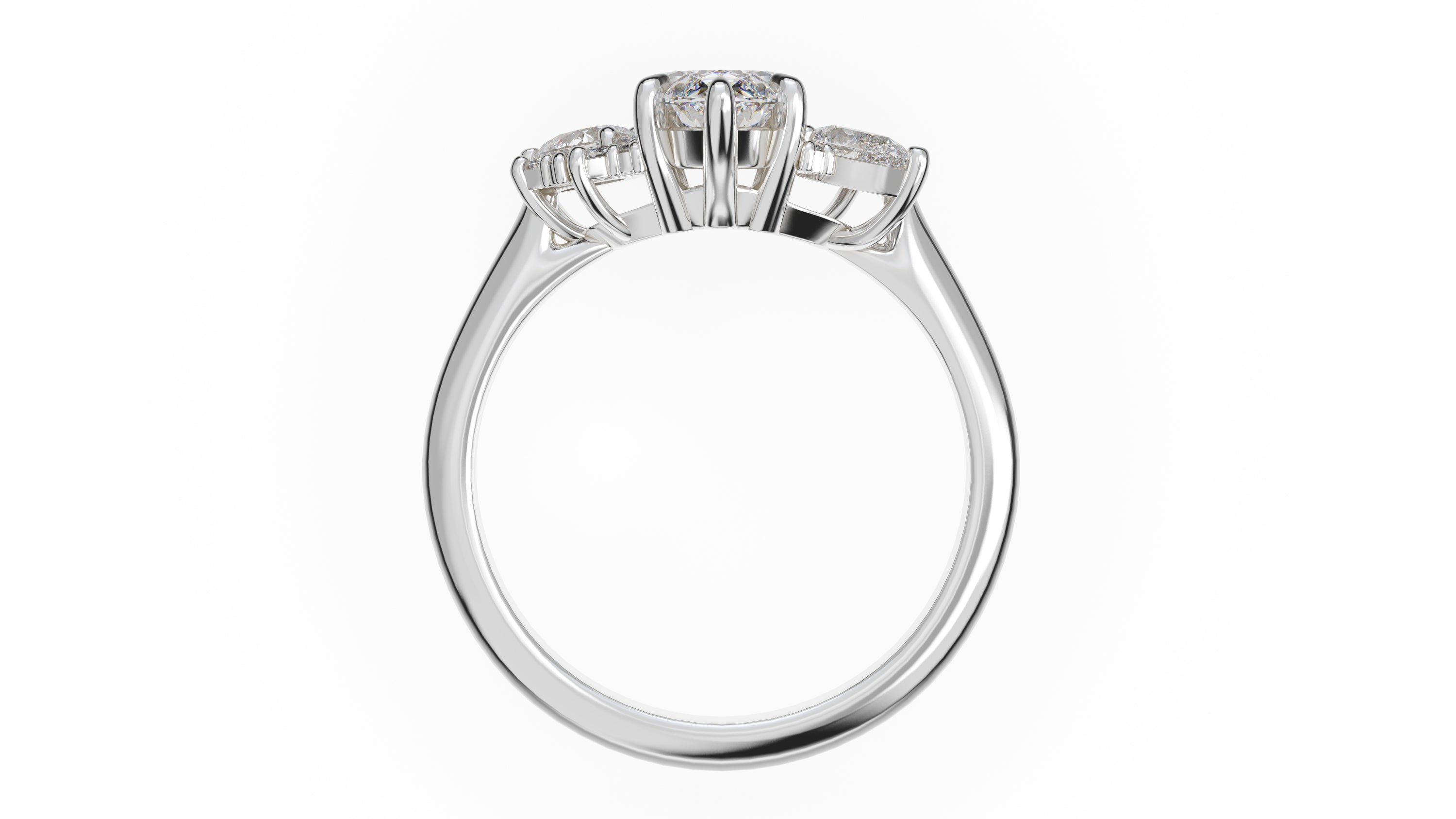 The Fleur Ring | Marquise | Setting Only - Lavender Creek Gems 