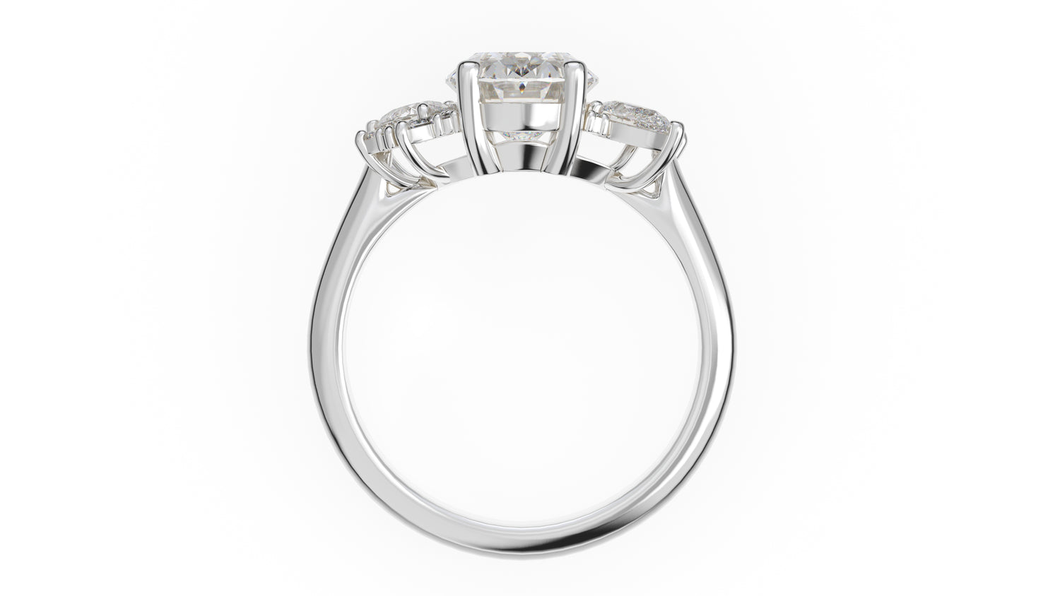 The Fleur Ring | Oval | Setting Only