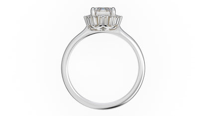 The Georgia Ring | Emerald Cut | Setting Only - Lavender Creek Gems 