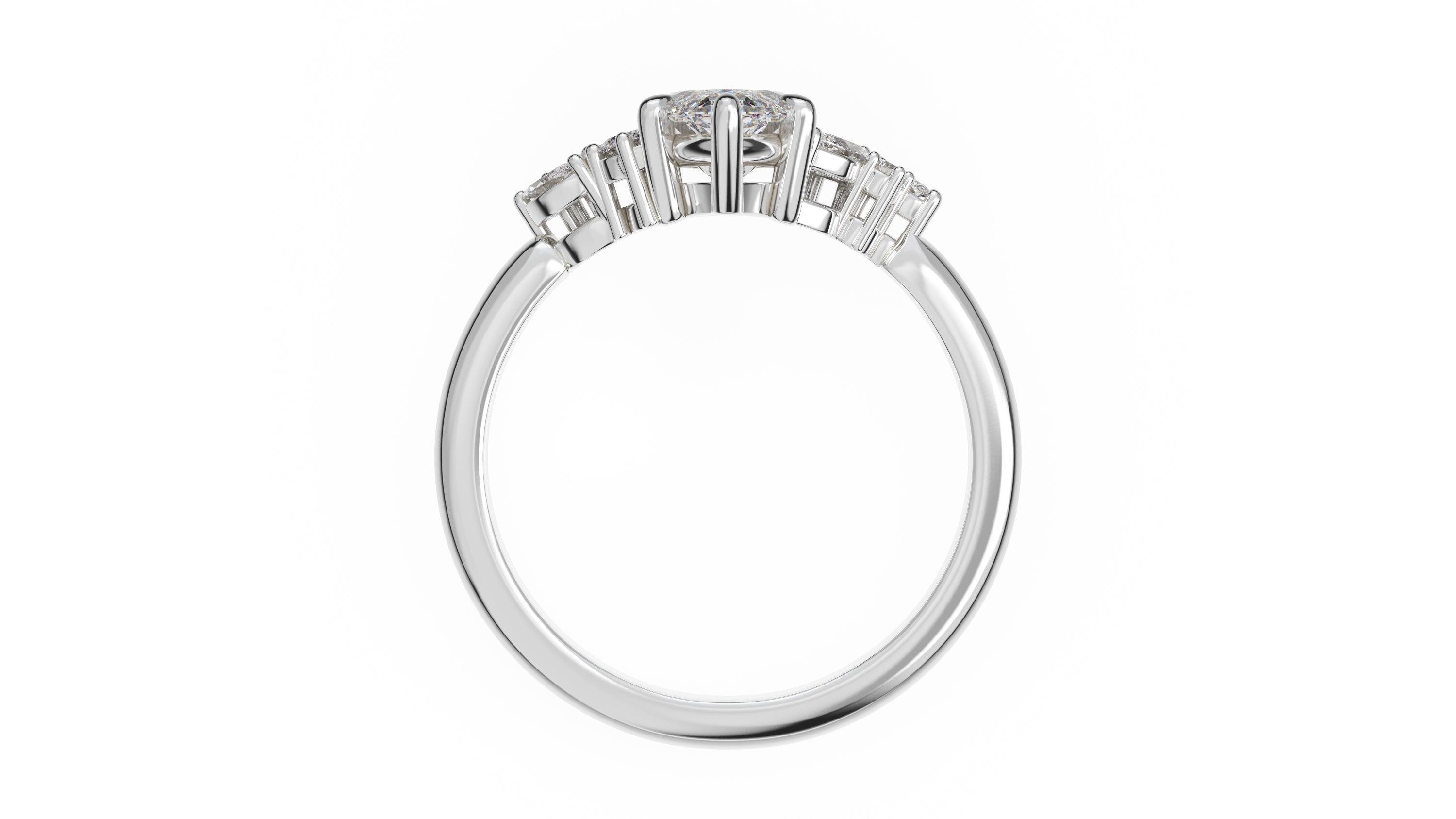The Laurel Ring | Marquise | Setting Only - Lavender Creek Gems 