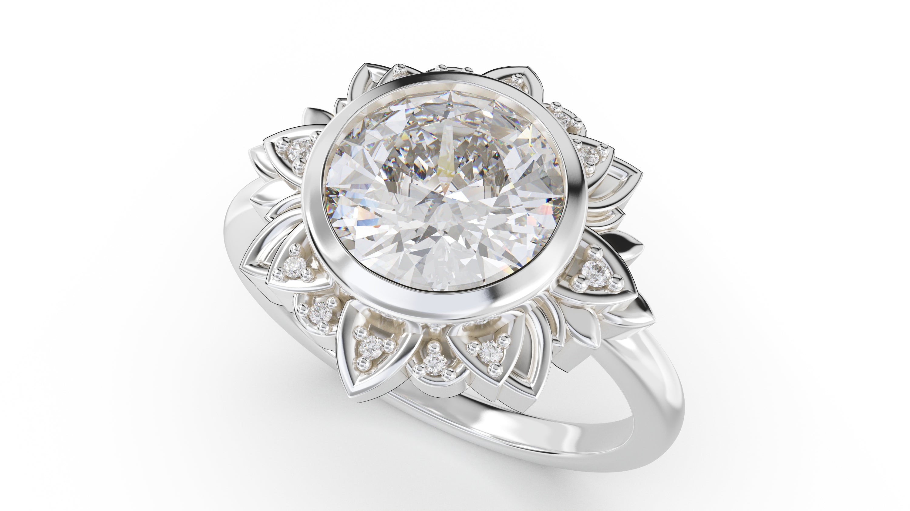 The Lotus Ring - Lavender Creek Gems 