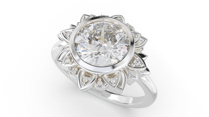 The Lotus Ring - Lavender Creek Gems 