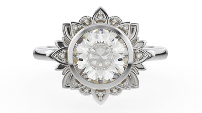 The Lotus Ring - Lavender Creek Gems 