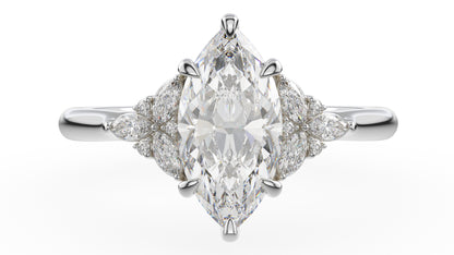 The Meadow Ring | Marquise | Setting Only - Lavender Creek Gems 