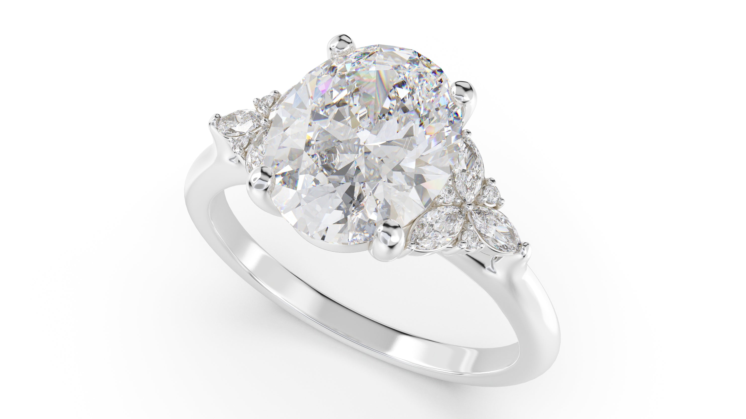 The Meadow Ring | Oval | Setting Only - Lavender Creek Gems 