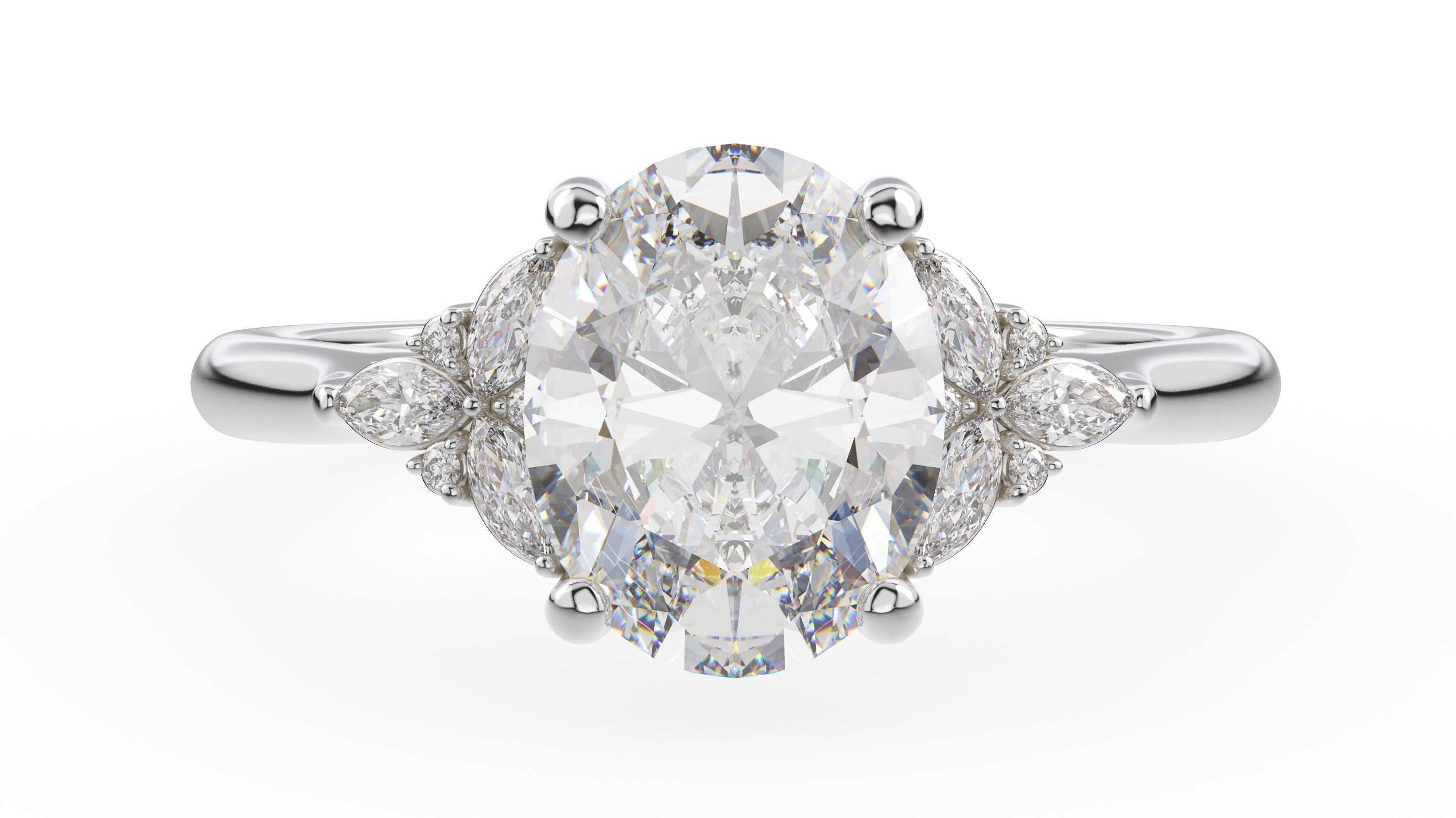 The Meadow Ring | Oval | Setting Only - Lavender Creek Gems 