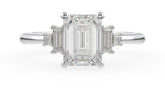 The Mira Ring | Emerald Cut | Setting Only - Lavender Creek Gems 