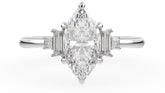 The Mira Ring | Marquise | Setting Only - Lavender Creek Gems 
