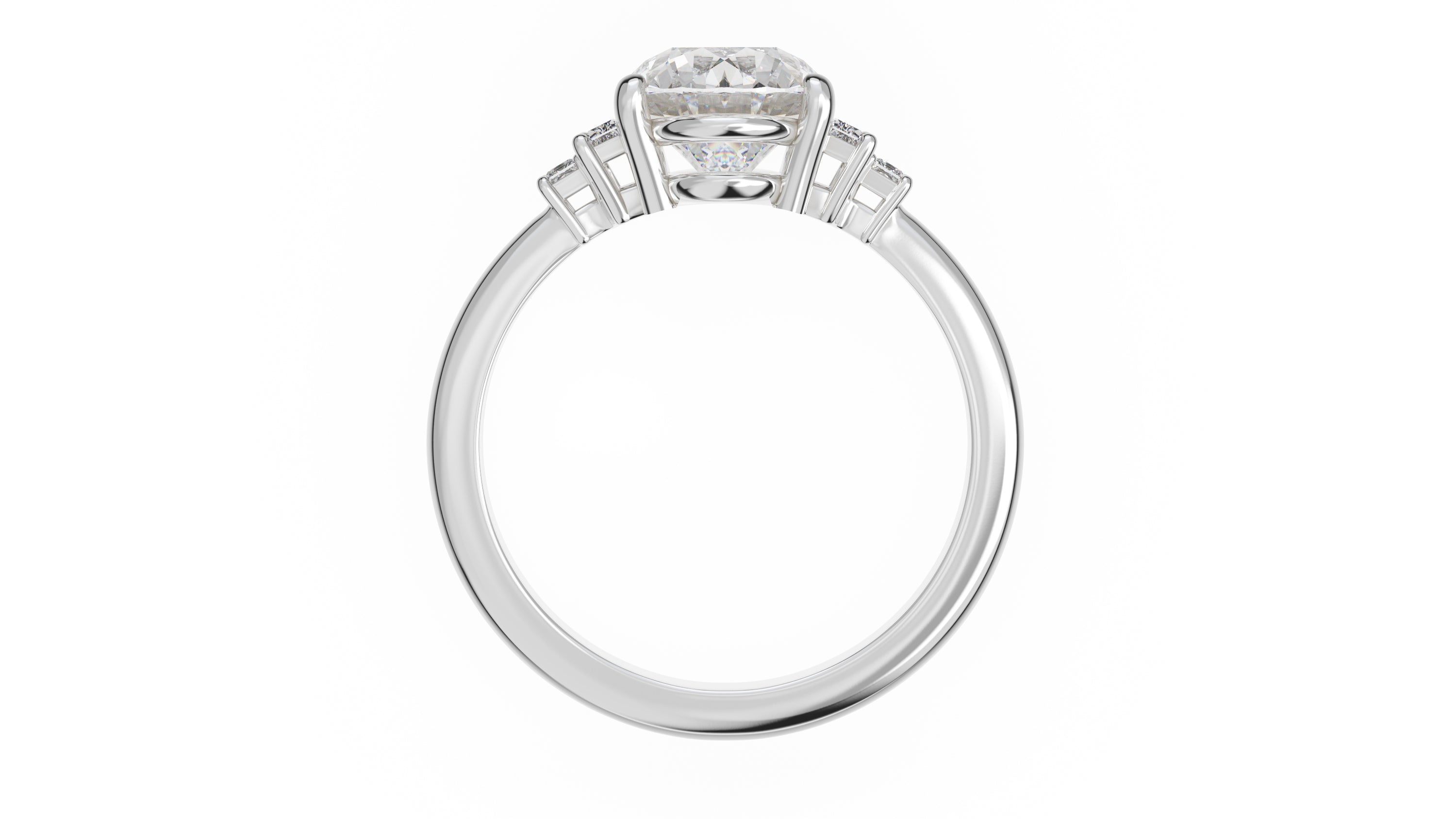 The Mira Ring | Oval | Setting Only - Lavender Creek Gems 