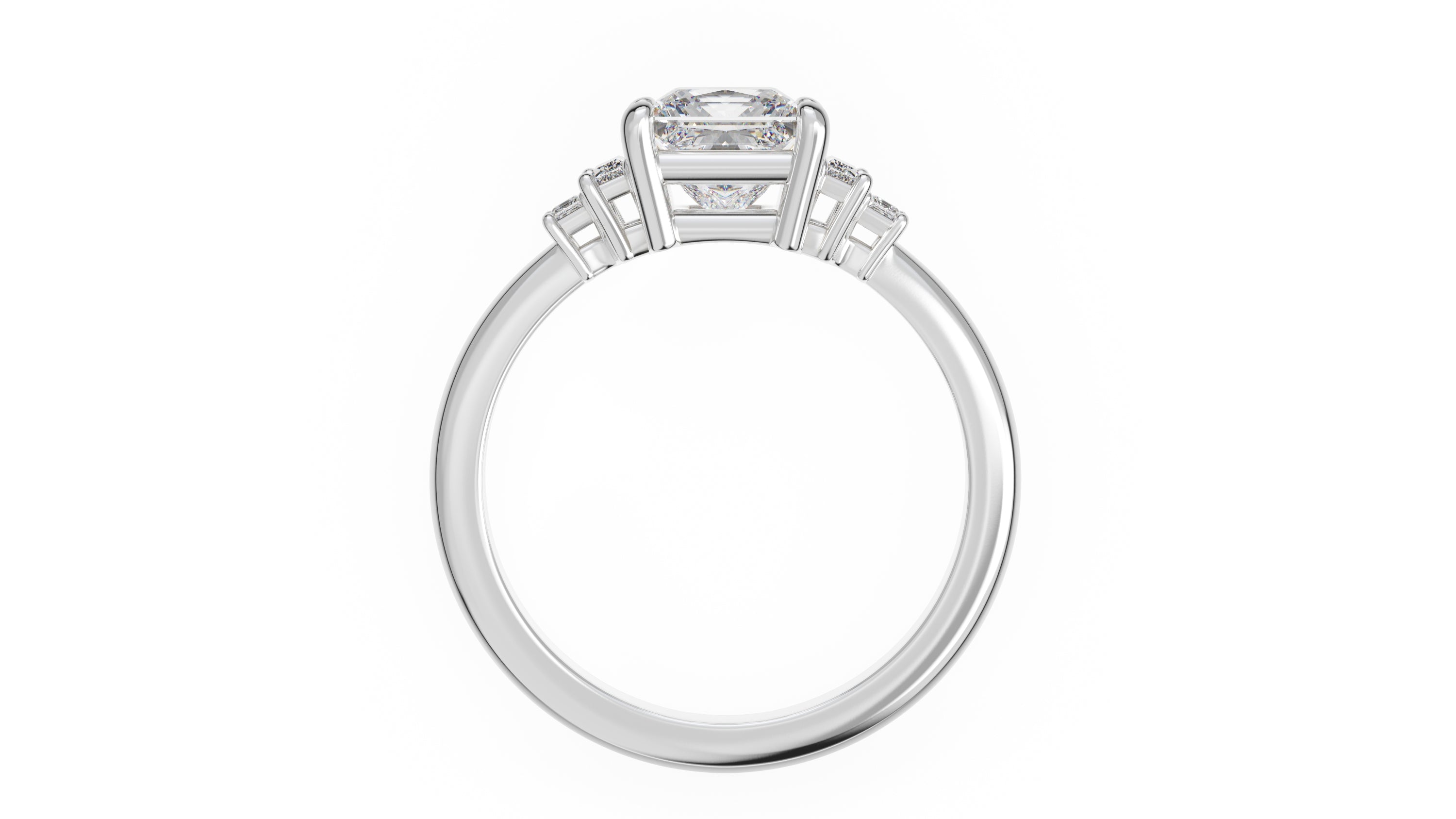 The Mira Ring | Princess | Setting Only - Lavender Creek Gems 