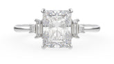 The Mira Ring | Radiant | Setting Only - Lavender Creek Gems 