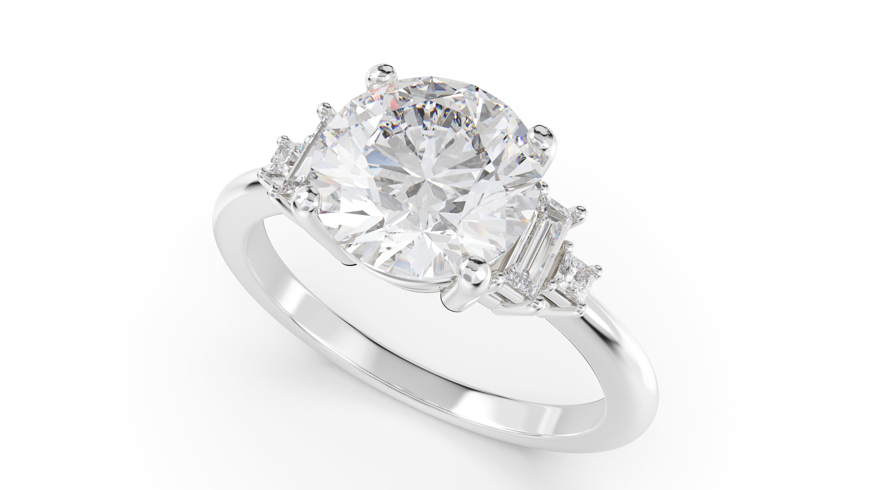 The Mira Ring | Round | Setting Only - Lavender Creek Gems 