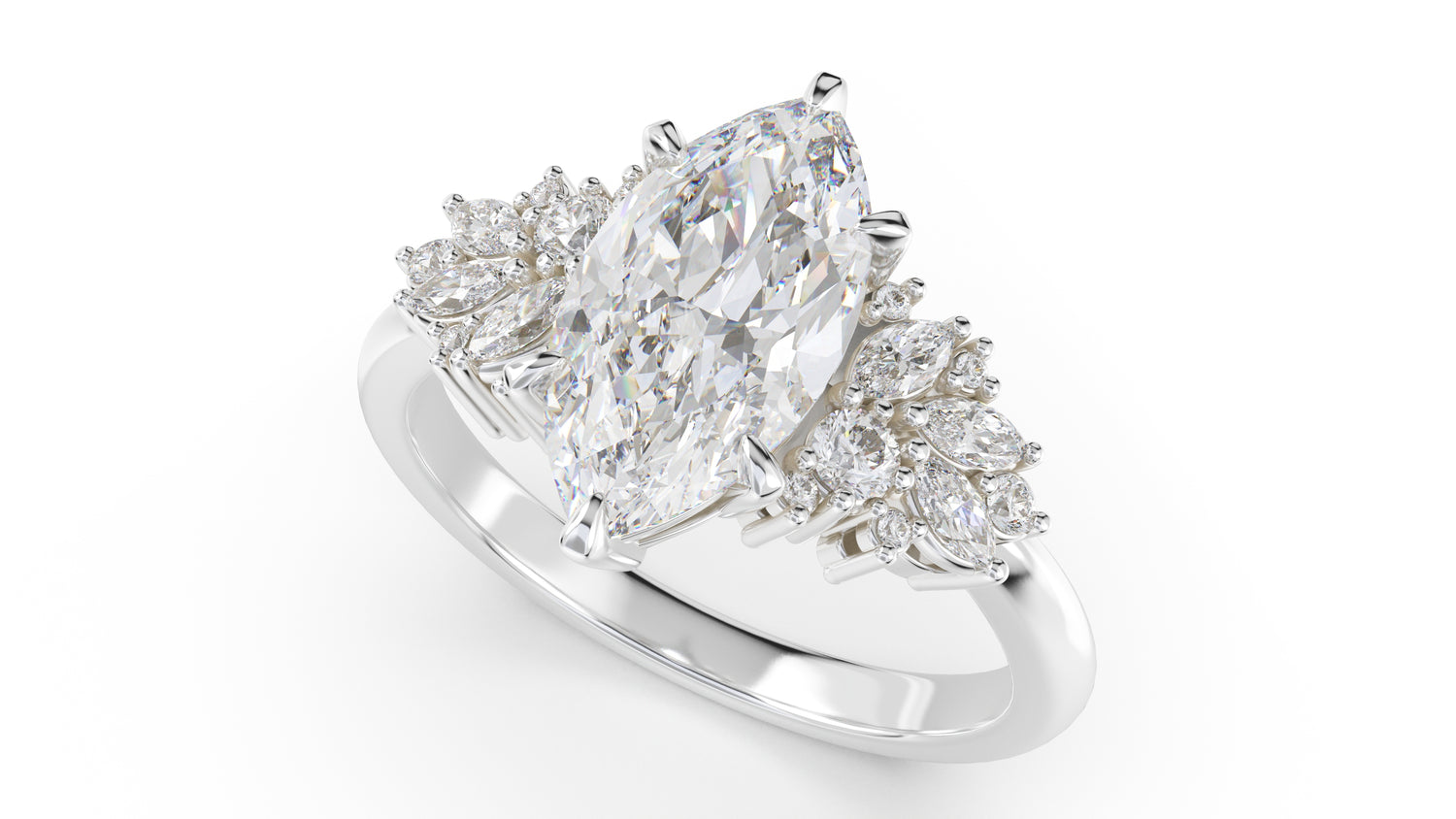 The Rosalie Ring | Marquise | Setting Only - Lavender Creek Gems 