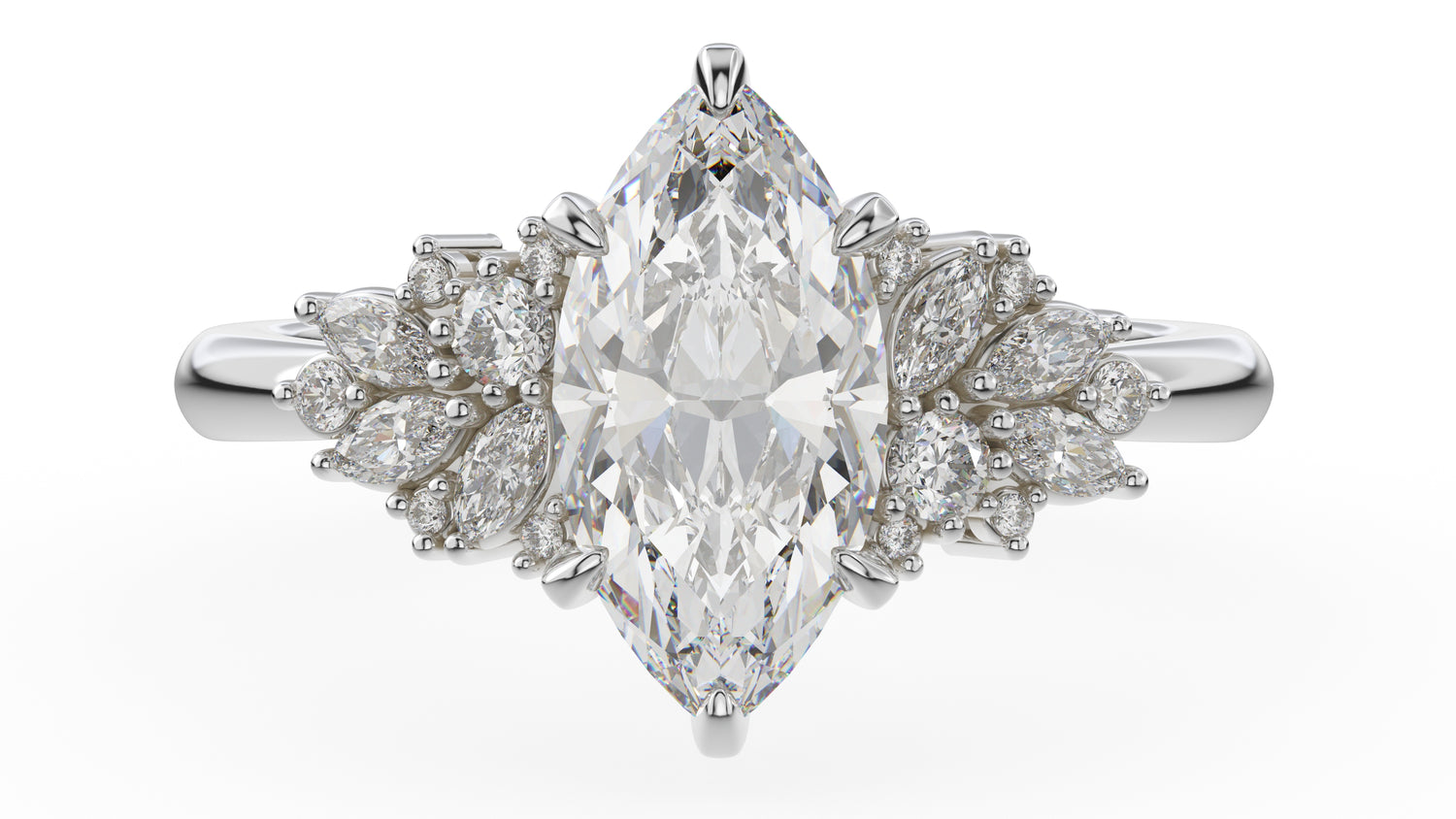 The Rosalie Ring | Marquise | Setting Only - Lavender Creek Gems 