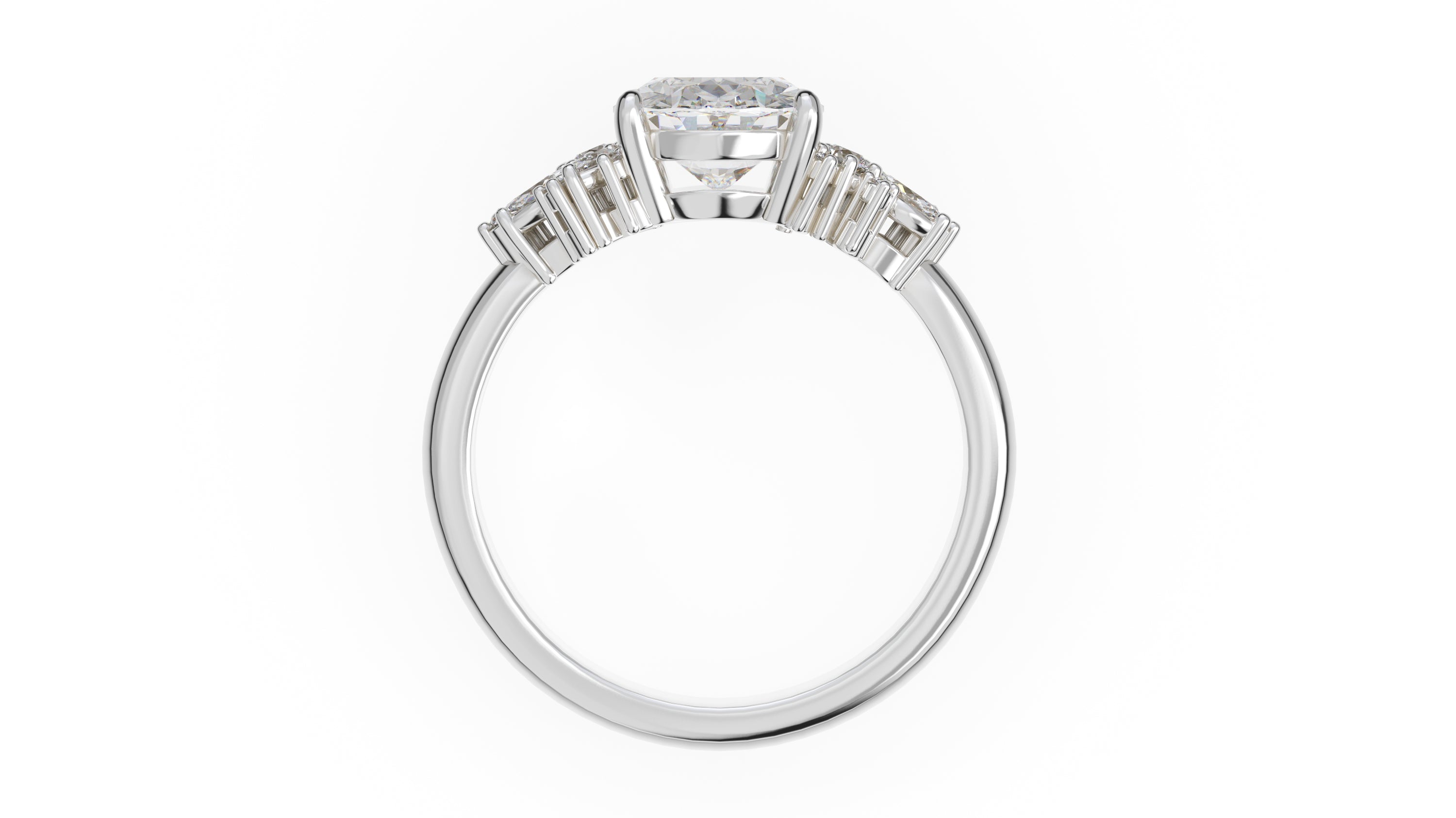 The Rosalie Ring | Oval | Setting Only - Lavender Creek Gems 