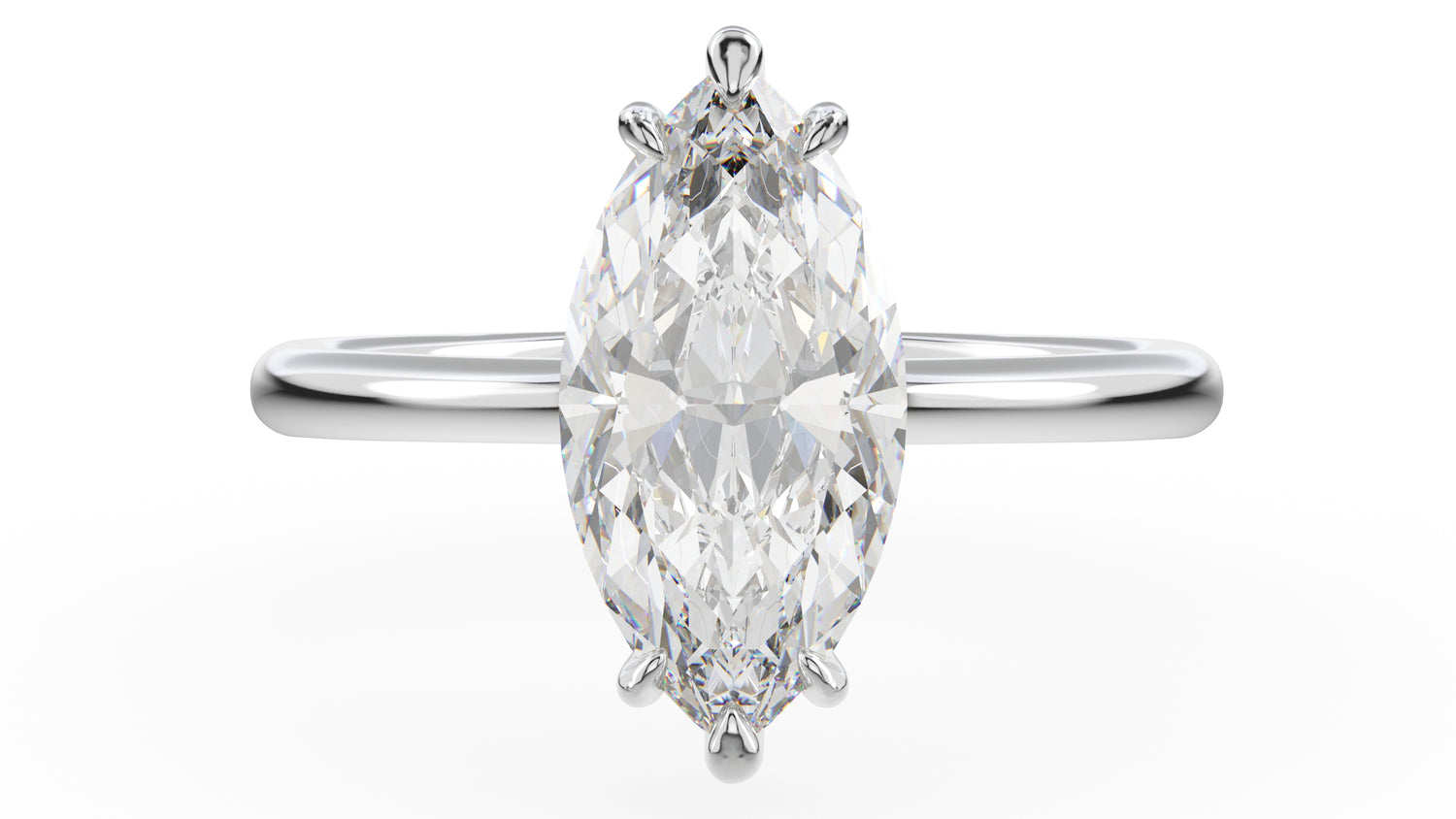 The Thalassa Ring | Marquise | Setting Only - Lavender Creek Gems 