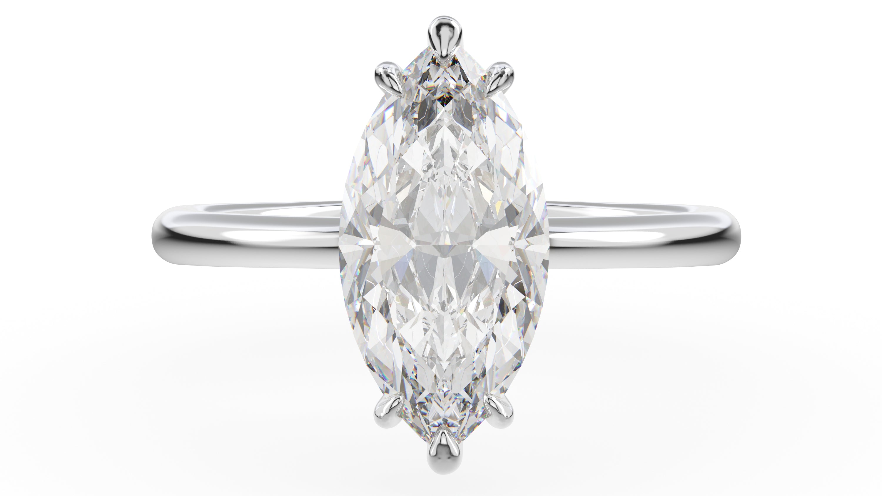The Thalassa Ring | Marquise | Setting Only - Lavender Creek Gems 