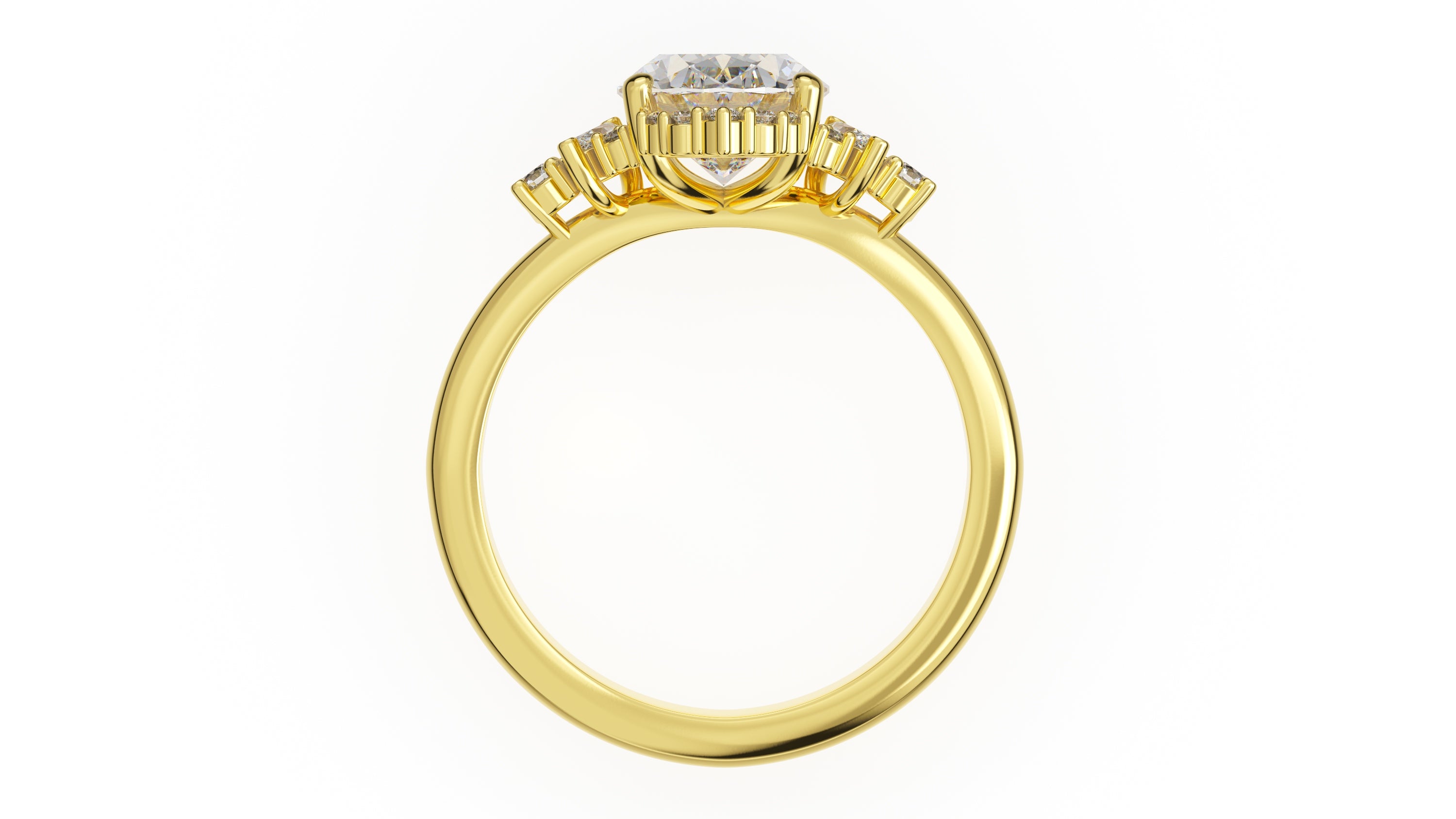 The Naevia Ring | Oval | Setting Only - Lavender Creek Gems 