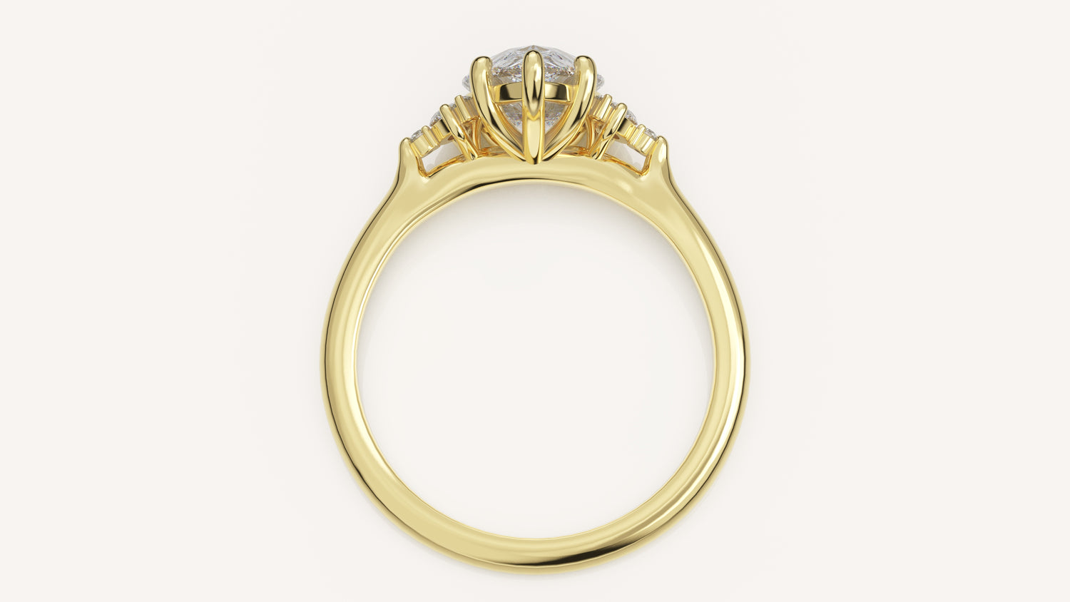 The Maren Ring | Pear | Setting Only