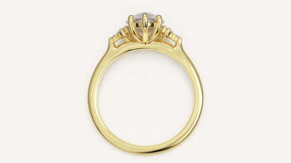 The Maren Ring | Pear | Setting Only