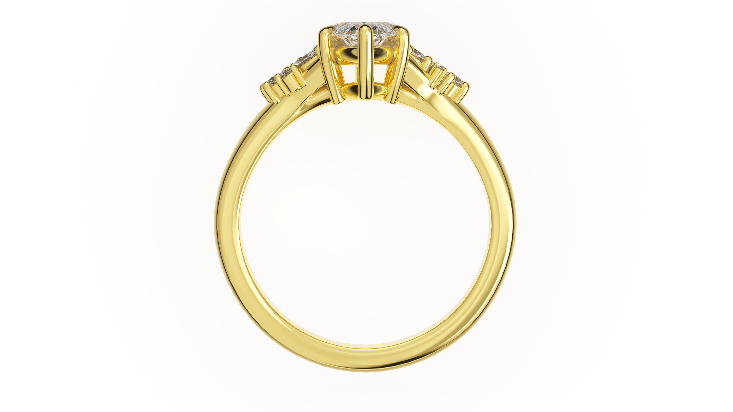 The Lyria Ring | Marquise | Setting Only - Lavender Creek Gems 