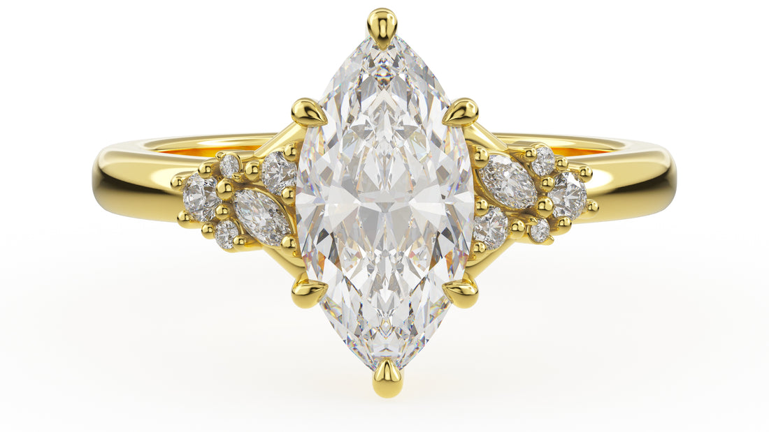 The Lyria Ring | Marquise | Setting Only - Lavender Creek Gems