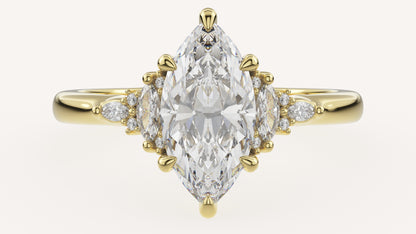 The Low Maeve Ring | Marquise | Setting Only