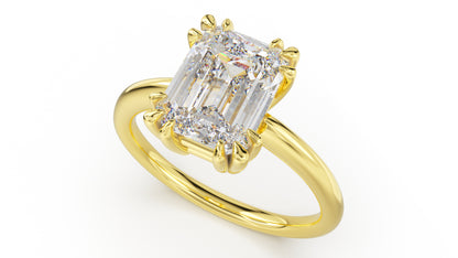The Thalassa Ring | Emerald Cut - Lavender Creek Gems 