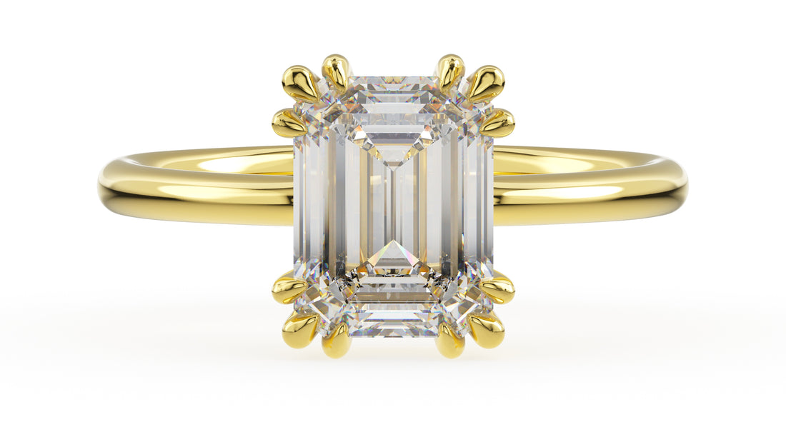 The Thalassa Ring | Emerald Cut - Lavender Creek Gems