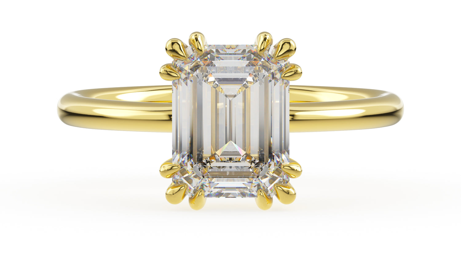 The Thalassa Ring | Emerald Cut - Lavender Creek Gems 