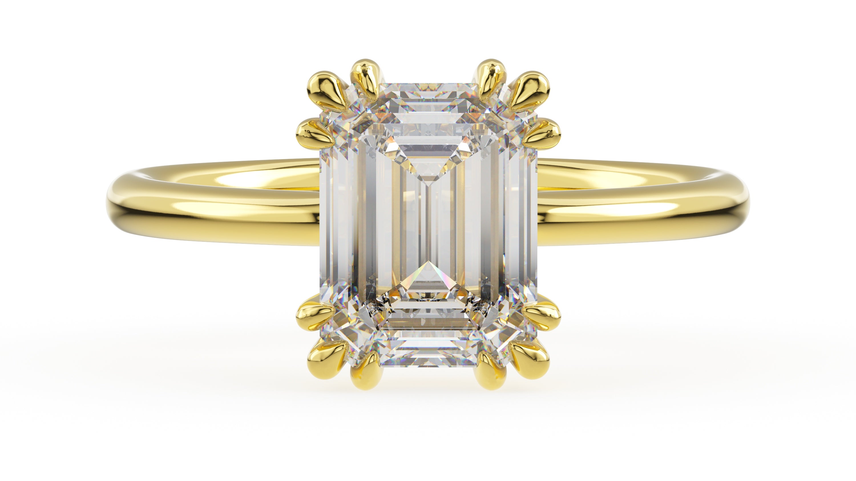 The Thalassa Ring | Emerald Cut - Lavender Creek Gems 