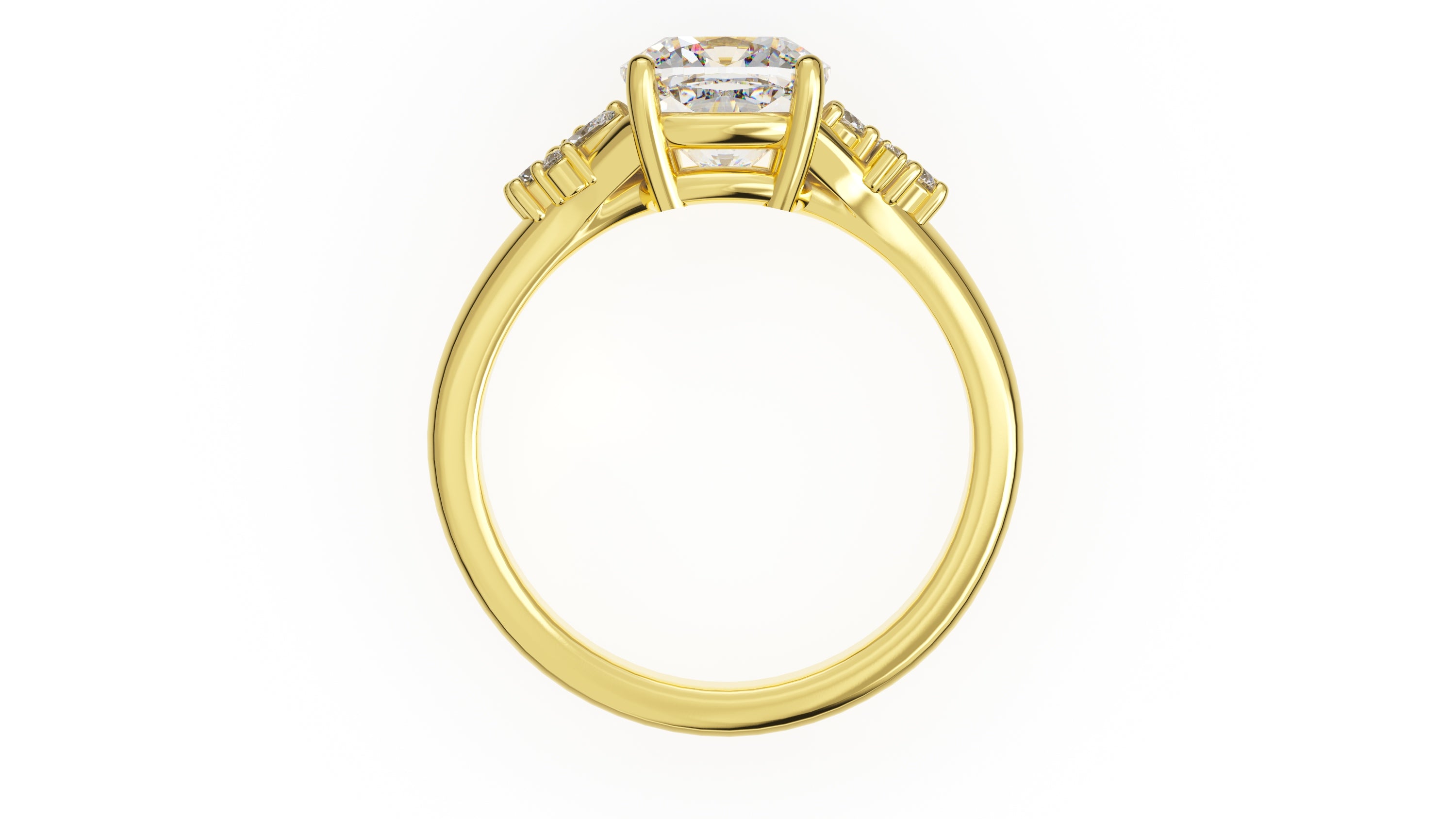 The Lyria Ring | Cushion | Setting Only - Lavender Creek Gems 