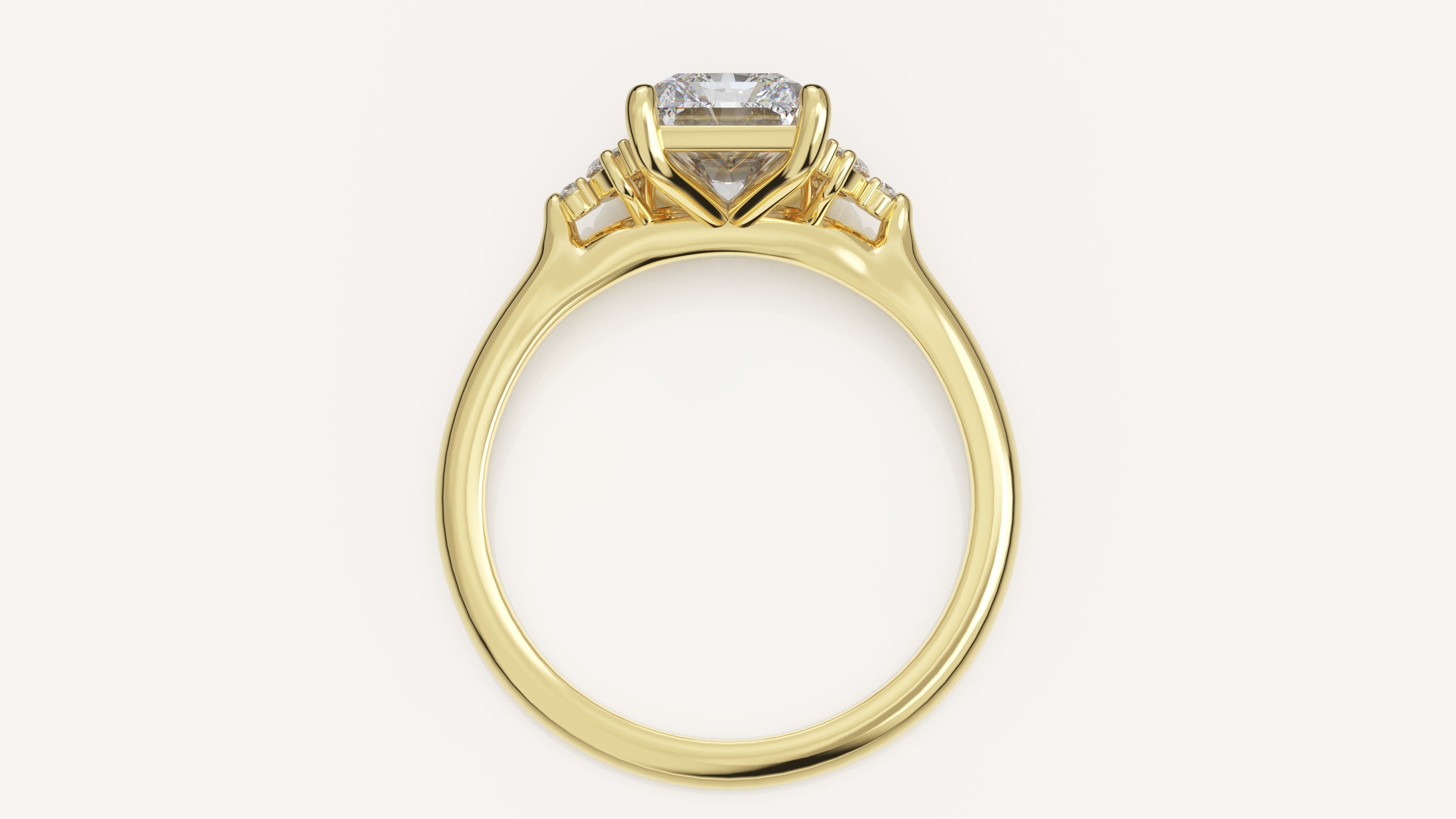 The Maren Ring | Radiant | Setting Only - Lavender Creek Gems 