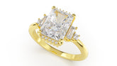 The Sura Ring | Radiant | Setting Only - Lavender Creek Gems 