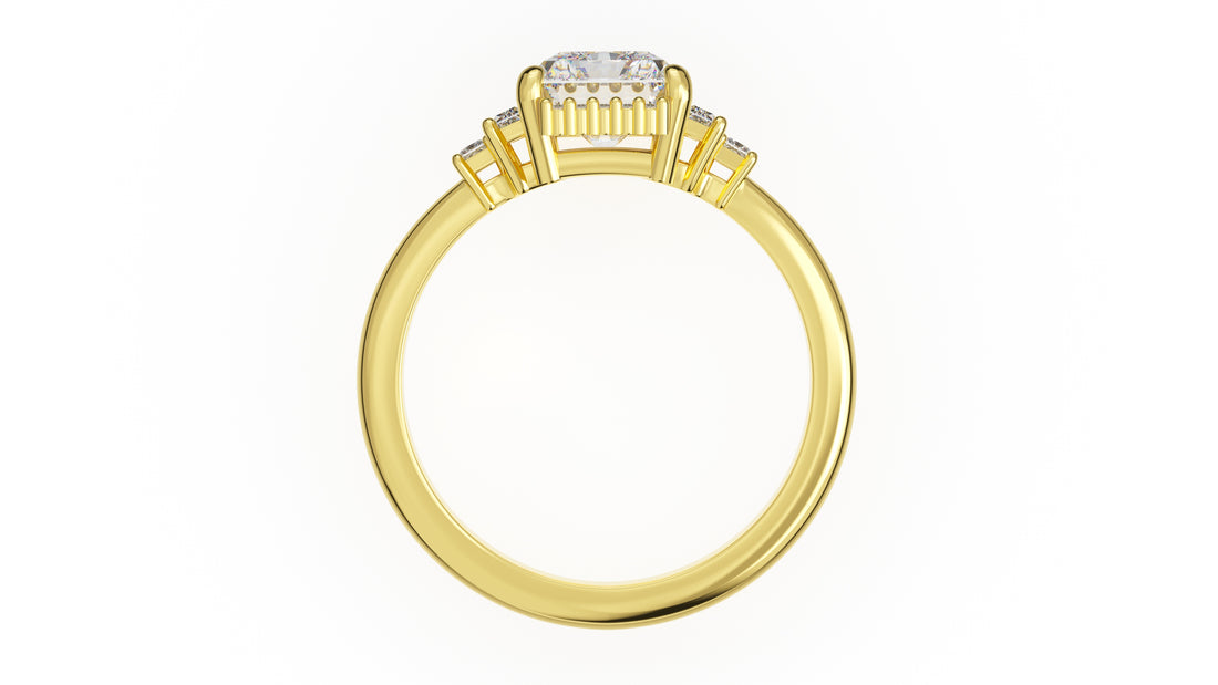 The Sura Ring | Radiant | Setting Only - Lavender Creek Gems 