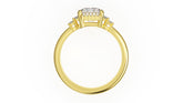 The Sura Ring | Radiant | Setting Only - Lavender Creek Gems 