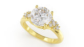 The Lyria Ring | Round | Setting Only - Lavender Creek Gems 