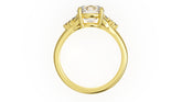 The Lyria Ring | Round | Setting Only - Lavender Creek Gems 