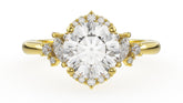 The Naevia Ring | Round | Setting Only - Lavender Creek Gems 
